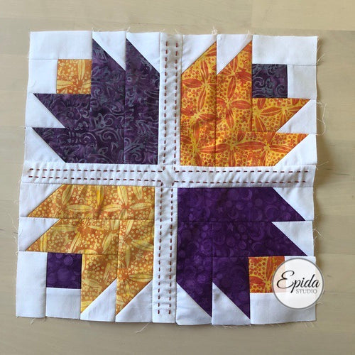 Blooming in the Desert quilt block.
