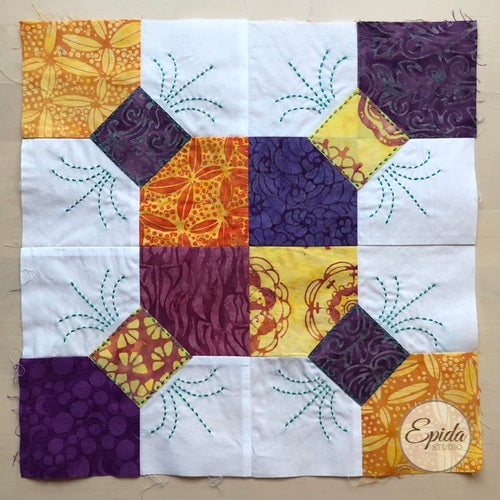 dressed for the occasion quilt block.