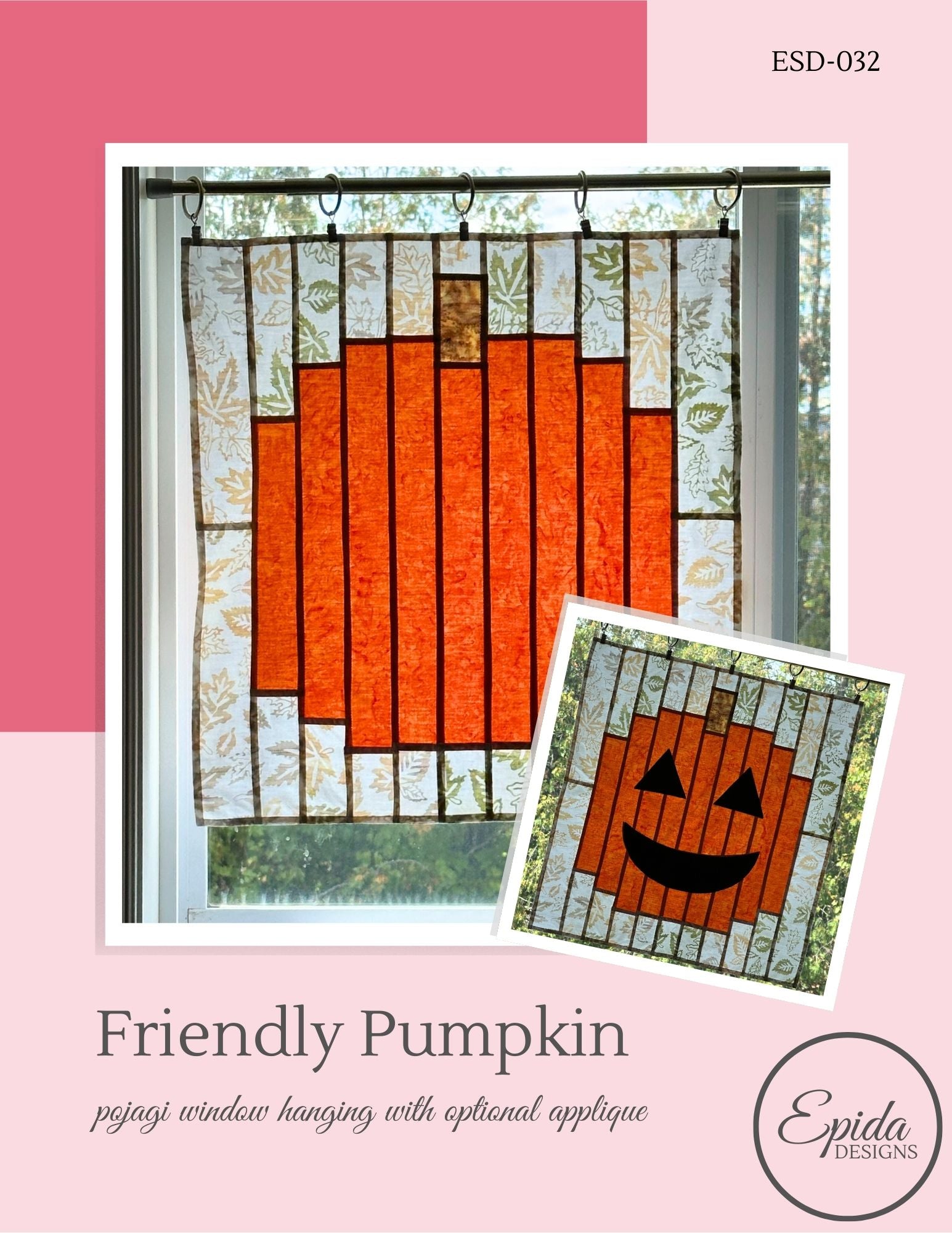 cover of Friendly Pumpkin window hanging pattern.