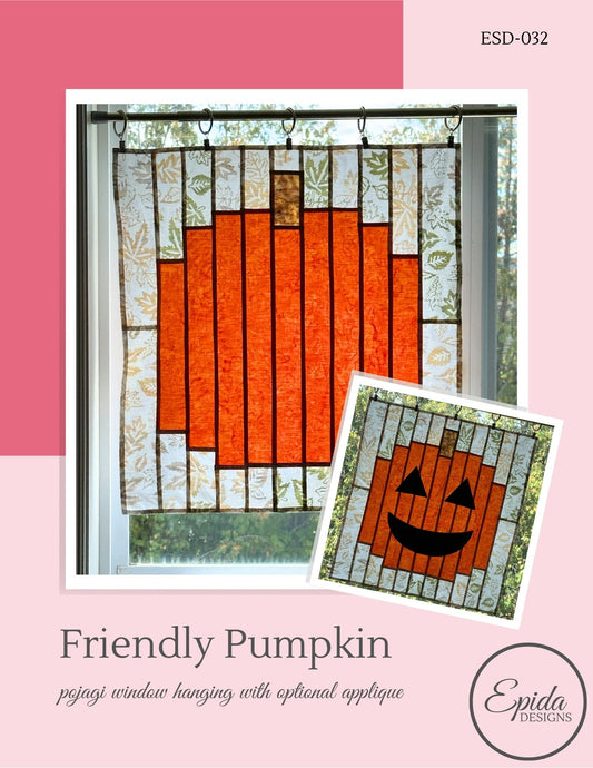 cover of Friendly Pumpkin window hanging pattern.