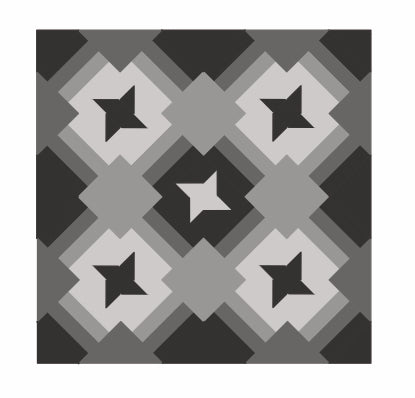 small Friendship Trails quilt in gray.