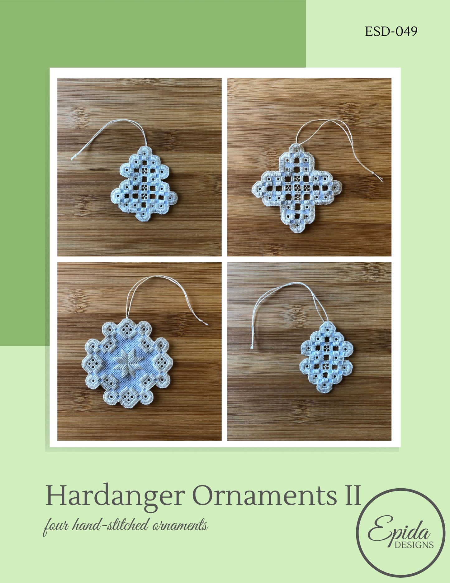 Hardanger Ornaments 2 pattern cover.