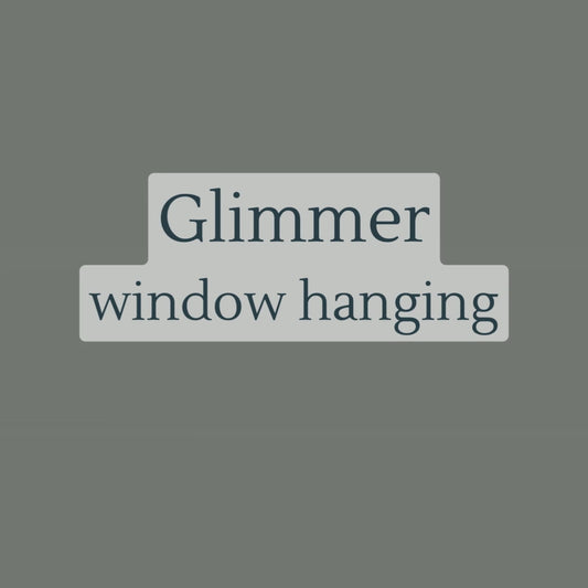 Glimmer window hanging digital pattern