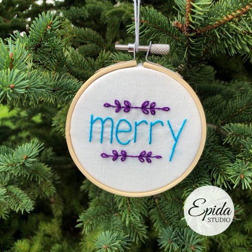 "merry" Christmas ornament,