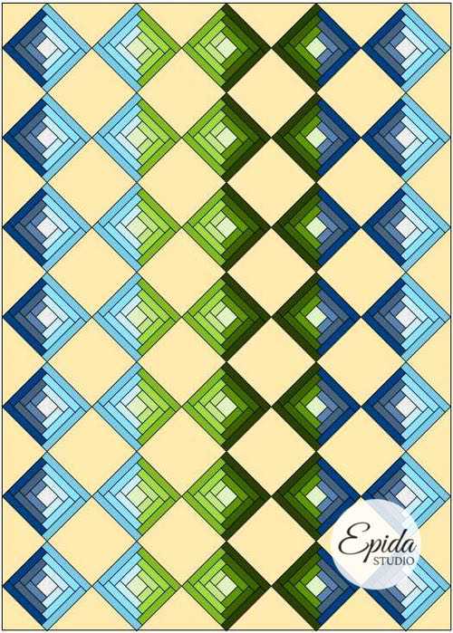 Log Cabin Quilt Inspiration Workbook