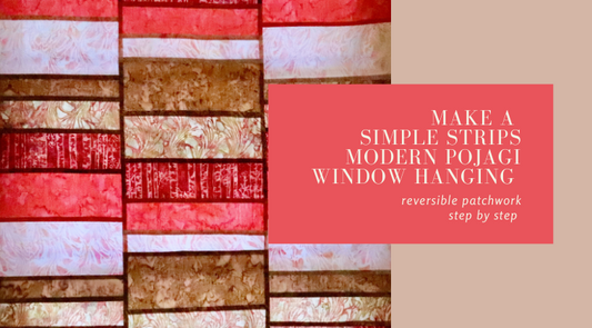 Simple Strips Modern Pojagi Window Hanging on-line course