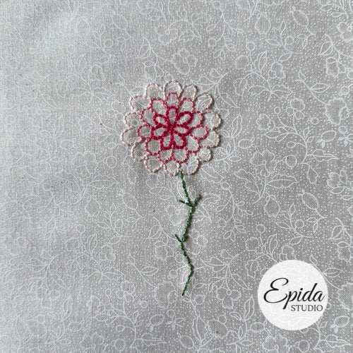 Easy Flowers Embroidery digital pattern