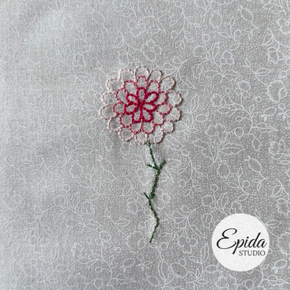 Easy Flowers Embroidery digital pattern