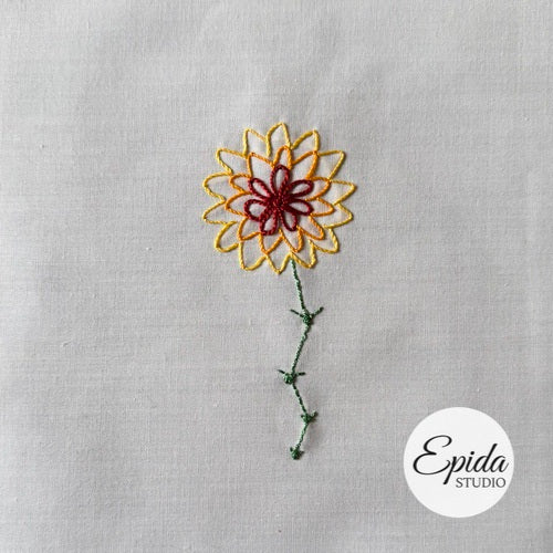 Easy Flowers Embroidery digital pattern