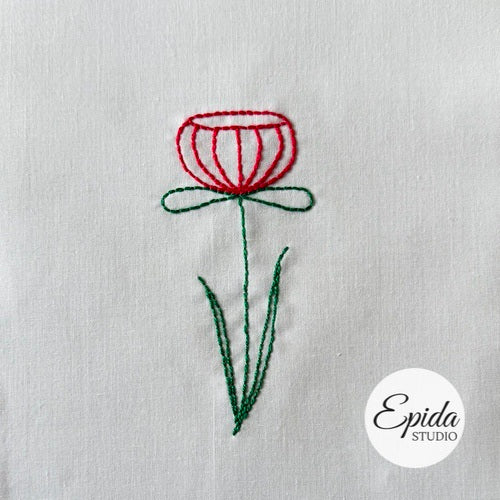 Easy Flowers Embroidery digital pattern