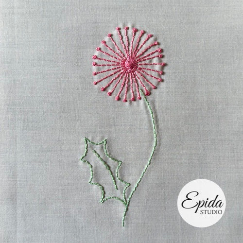 Easy Flowers Embroidery digital pattern
