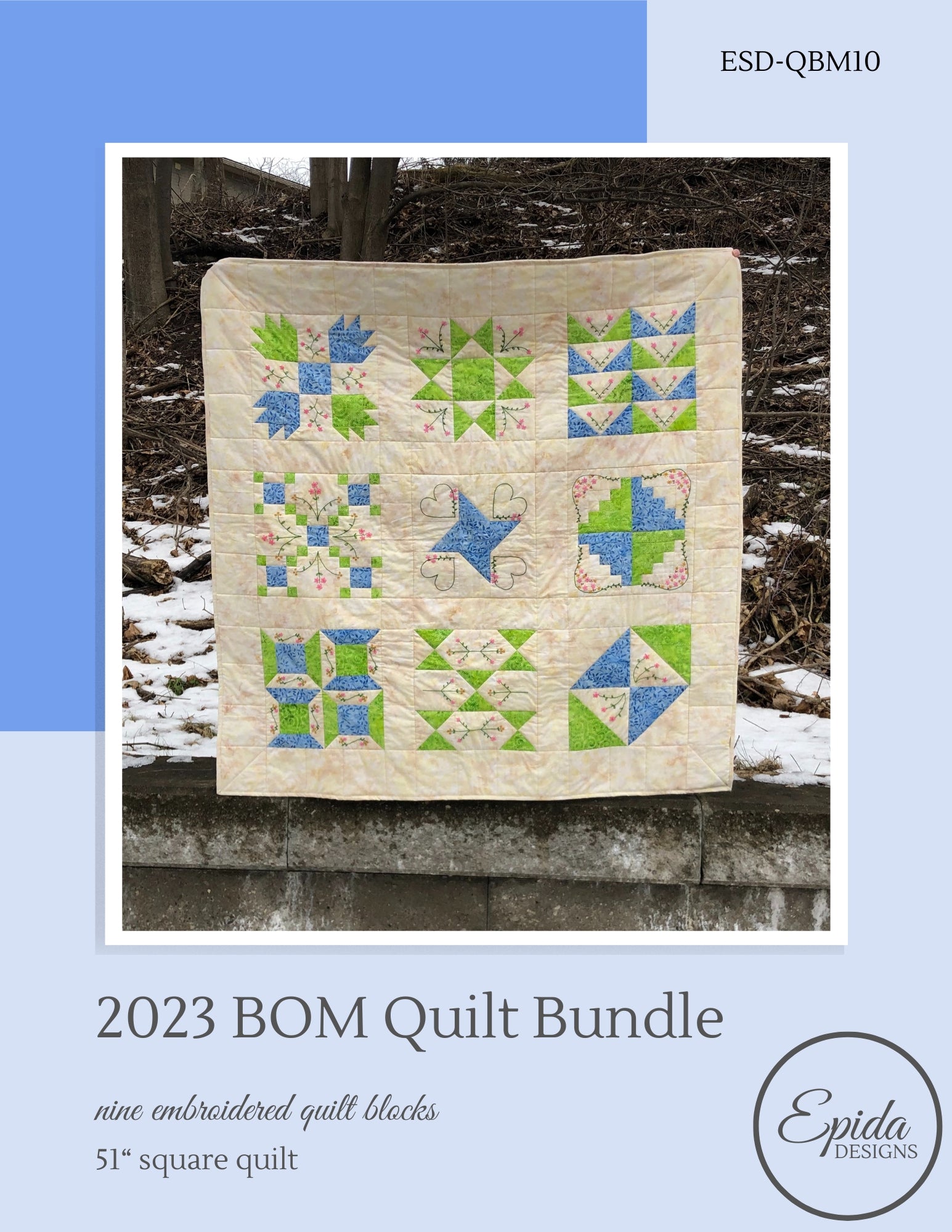 cover for 2023 BOM quilt bundle.