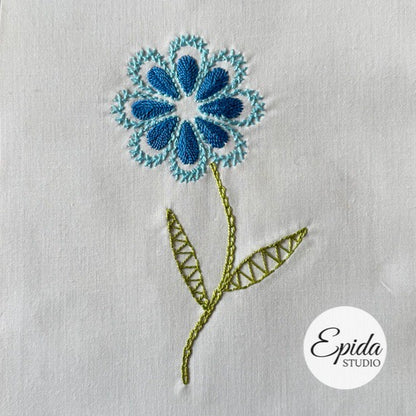 Easy Flowers Embroidery digital pattern