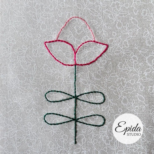 Easy Flowers Embroidery digital pattern