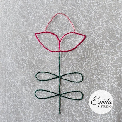 Easy Flowers Embroidery digital pattern