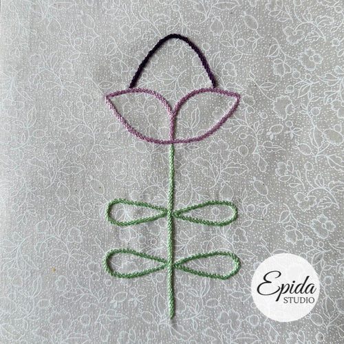 Easy Flowers Embroidery digital pattern
