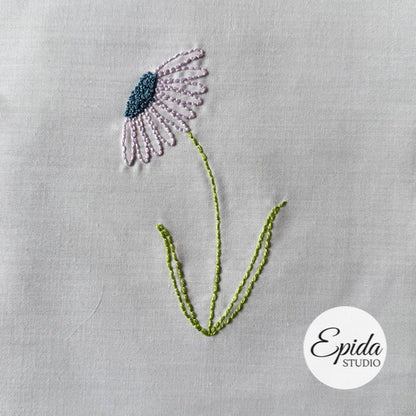 Easy Flowers Embroidery digital pattern
