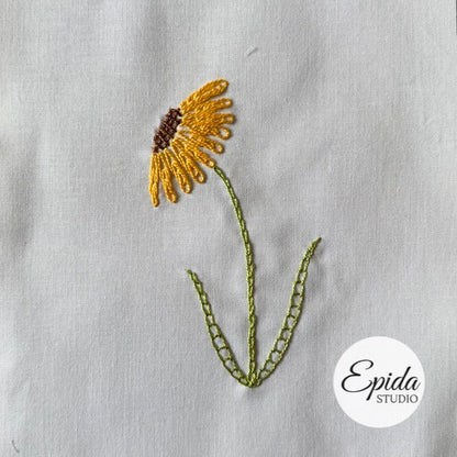 Easy Flowers Embroidery digital pattern