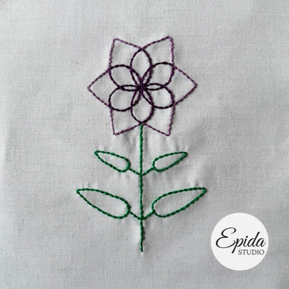 Easy Flowers Embroidery digital pattern