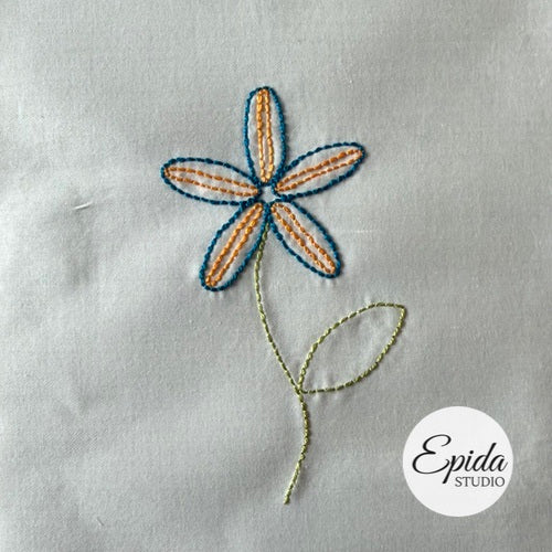 Easy Flowers Embroidery digital pattern