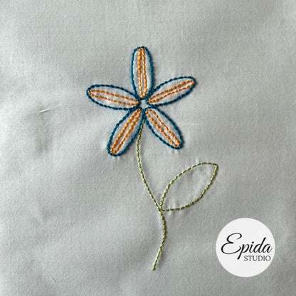 Easy Flowers Embroidery digital pattern