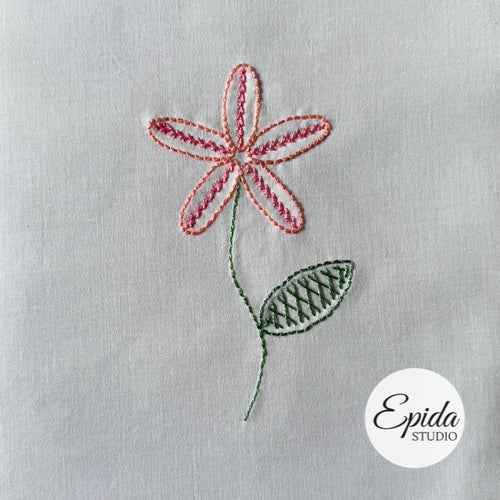 Easy Flowers Embroidery digital pattern