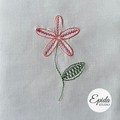 Easy Flowers Embroidery digital pattern