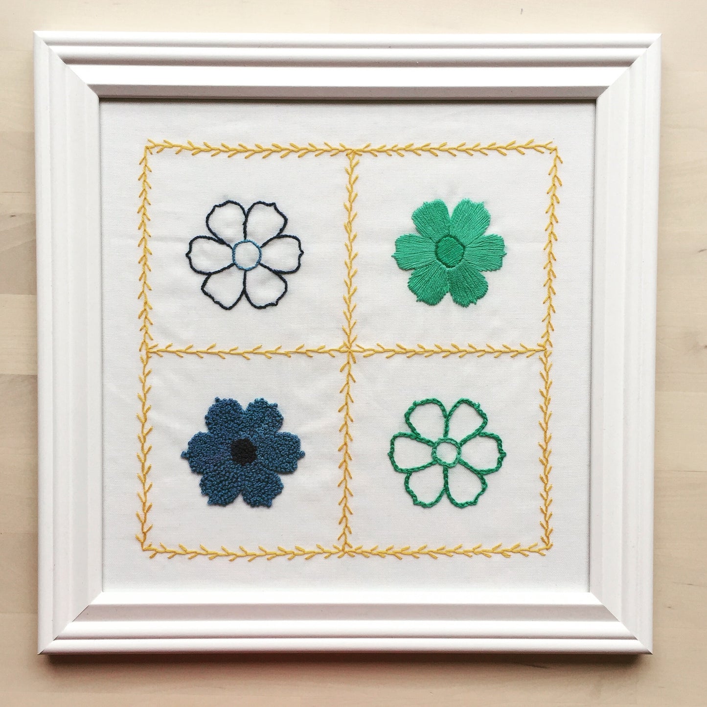 embroidered motif sampler.