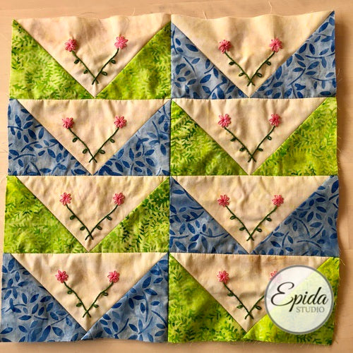 flying south quilt block.