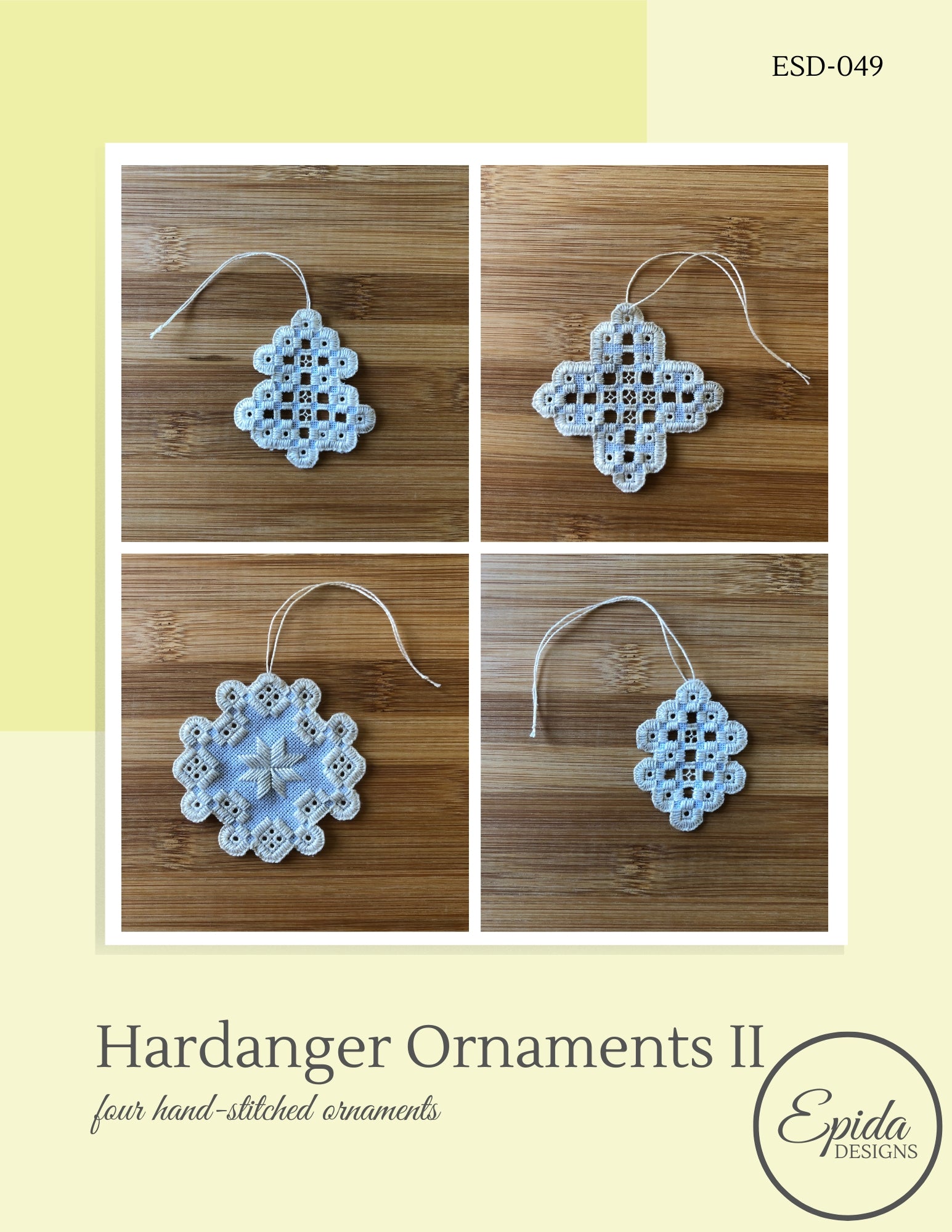 Hardanger Ornaments 2 pattern cover.