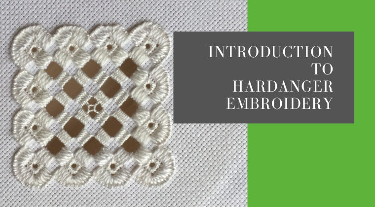 cover photo for Introduction to Hardanger Embroidery on-demand course.
