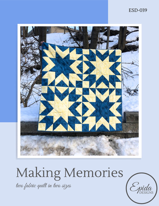 Making Memories quilt pattern by Epida Studio.