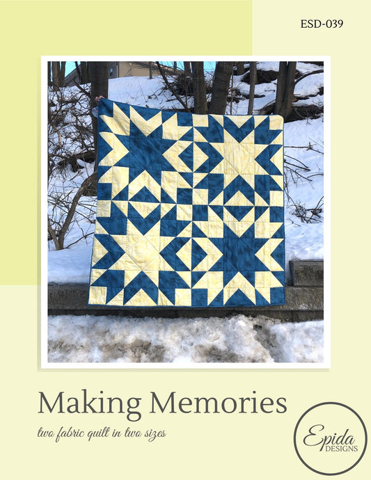 Making Memories quilt pattern by Epida Studio.