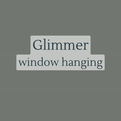 Glimmer - stained glass patchwork window hanging digital pattern