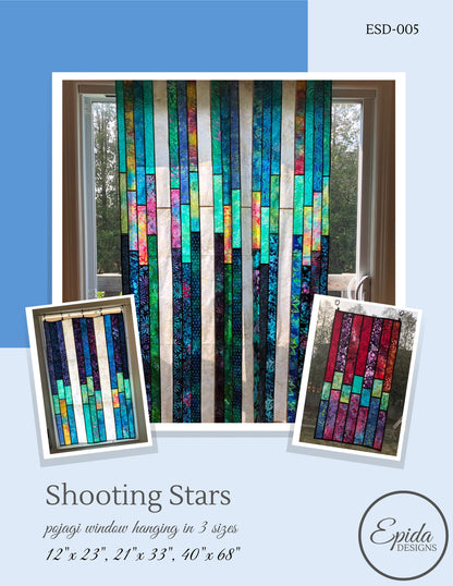 Shooting Stars window hanging digital pattern