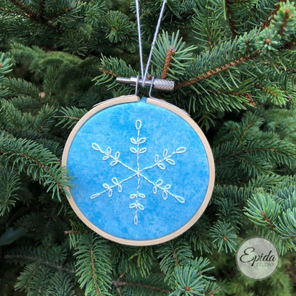 hand stitched Christmas ornament.