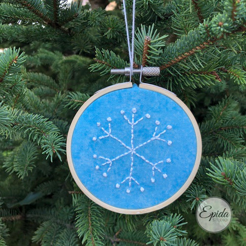snowflake Christmas ornament.