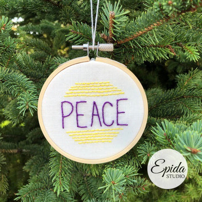 "peace" Christmas ornament.