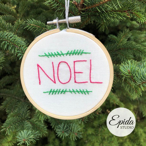 "noel" Christmas ornament.