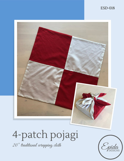 Four patch pojagi pattern cover.