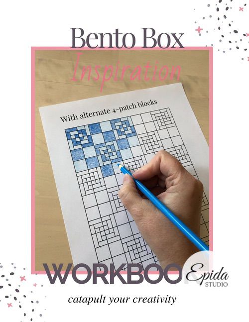 Bento Box quilt workbook cover