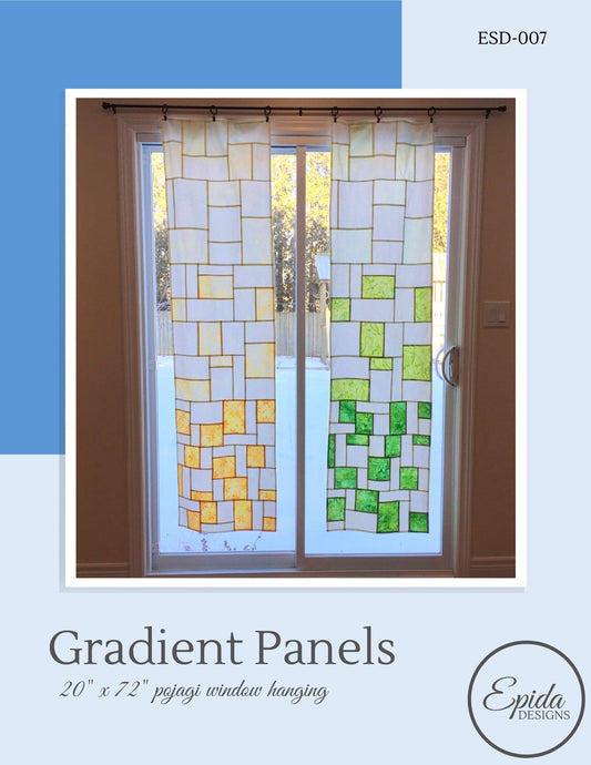 gradient panels window hanging pattern cover.
