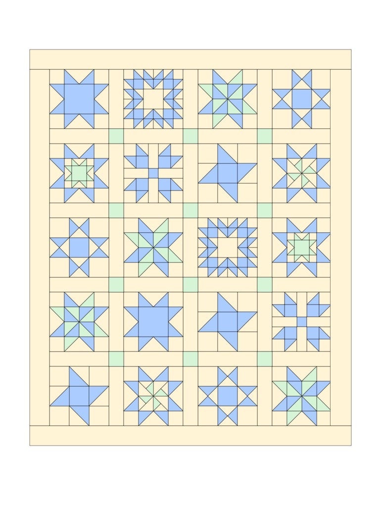 Twinkle Sampler Quilt - digital pattern