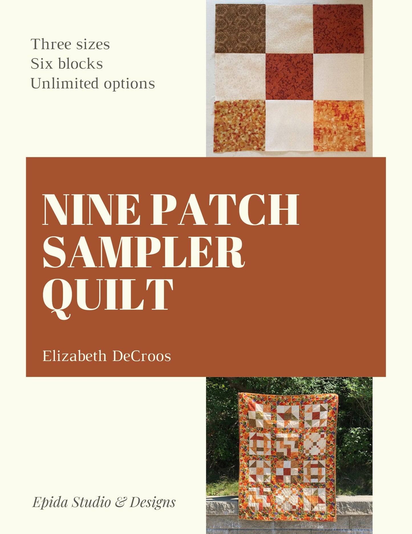 Cover of the book "Nine Patch Sampler Quilt".