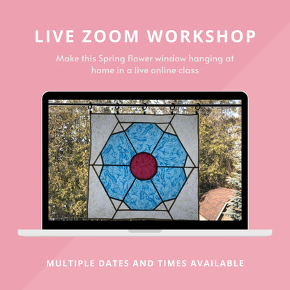 listing image for spring flower window hanging zoom workshop.